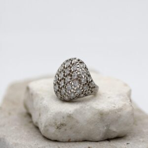Anello in Oro con Diamanti Naturali Collezione Stile Fiorentino