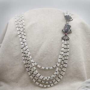 Collana Rana in Argento con Labradorite e Onice