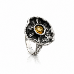 Anello in Argento 925‰ con Quarzo Citrino