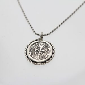 Pendente in argento 925‰ con moneta FIORINO