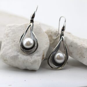 Orecchini in argento con Perla d'acqua dolce