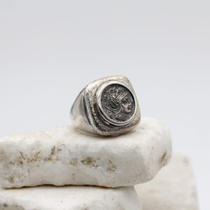 Anello in argento 925‰ con MONETA ROMANA