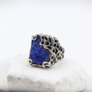 Anello in Argento con Lapis – Modello Marte