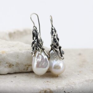 Orecchini in argento con Perle barocche d’acqua dolce