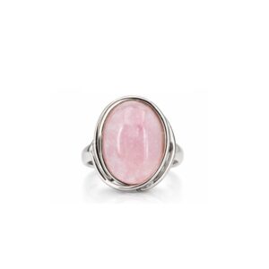 Anello in argento con Morganite